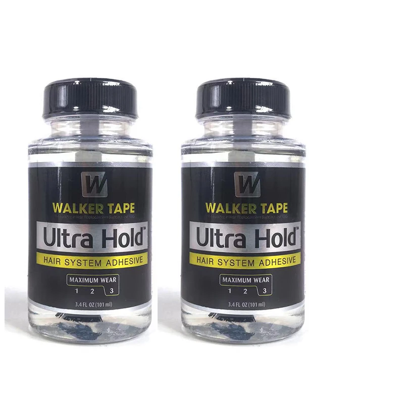 0.5 FL.OZ/ 15Ml/3.4 FL.OZ/101Ml Ultra Hold Bond Hair ระบบกาวแปรงกาวแปรงกาว-บนวิกผมลูกไม้ซิลิโคนกาวสำหรับวิกผม/Toupee/ปิด