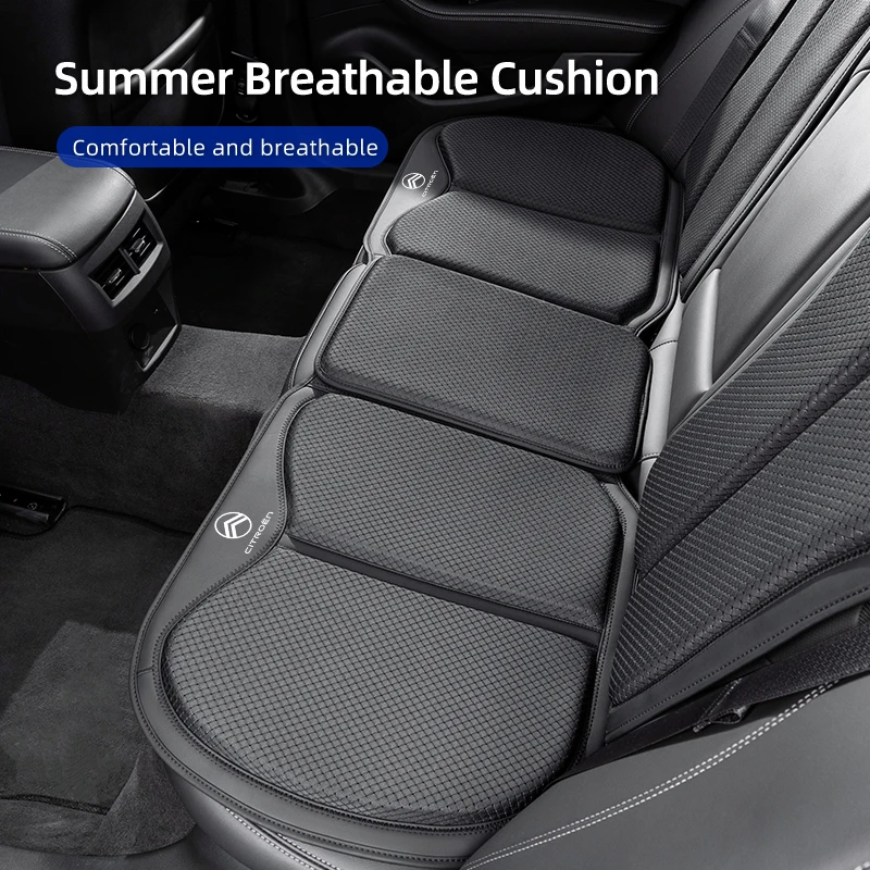 Funda de asiento de coche fresca de verano, cojín de asiento trasero delantero de coche para Citroen C4 C3 C5 Celysee Berlingo Cactus Picasso Aircross Saxo
