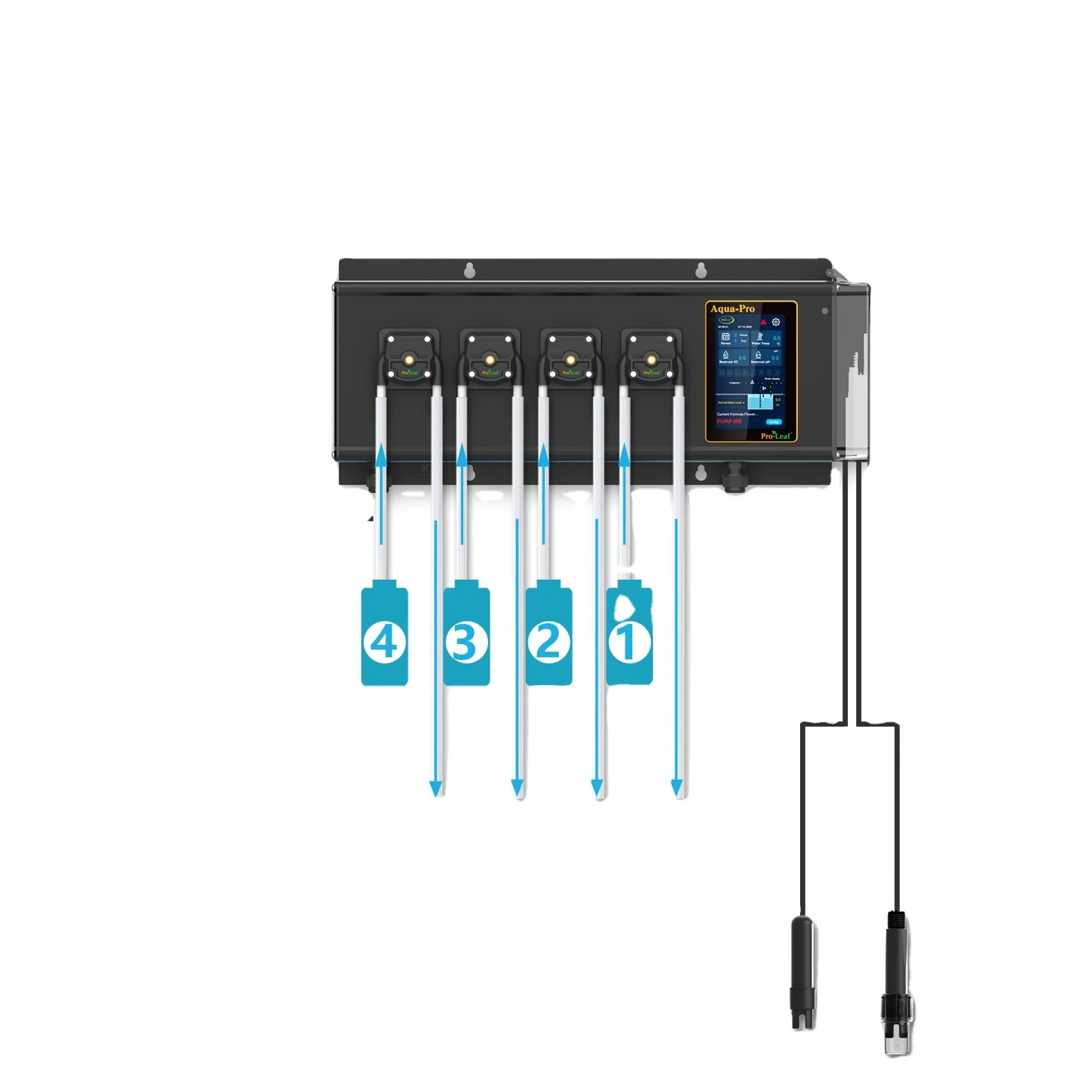 

Pro-Leaf Hydroponics PH EC Controller Aqua Pro Automatic Dosing Irrigation TDS Nutrient Distribution