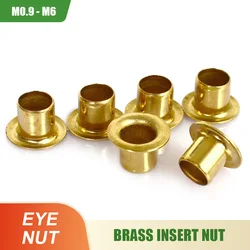 Brass Hollow Rivet Insert Nuts Copper Chicken Eye Circuit Board PCB Nails Tubular Rivet Nuts M0.9 M1.5 M2 M2.5 M3 M4 M5 M6