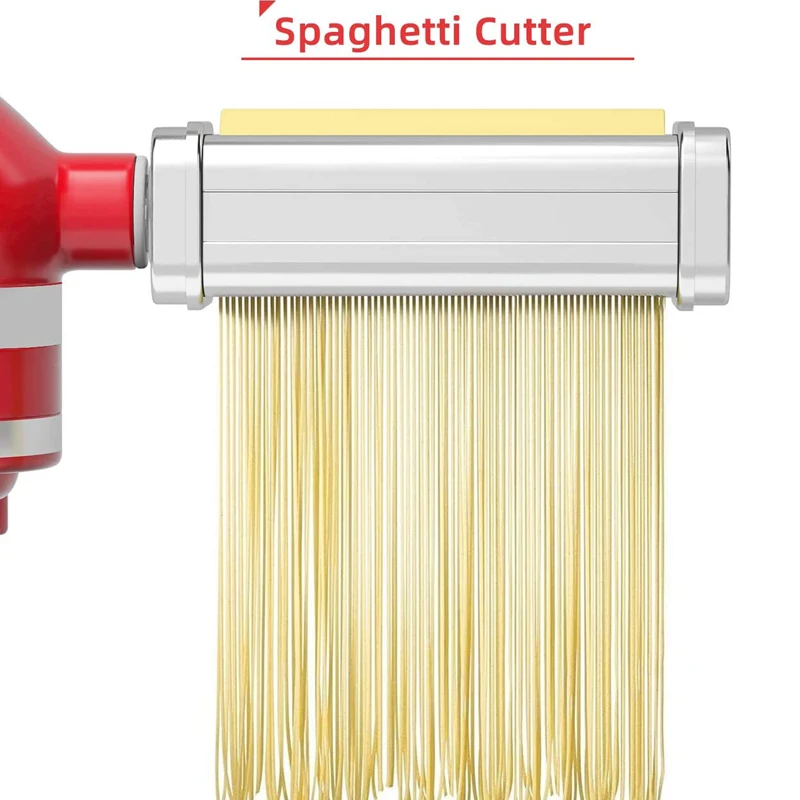 Spaghetti Roller Pasta Roller Maker Stainless Steel Pasta Stand Mixer Noodle Press Attachment Kitchen Tool For KitchenAid Aid KA