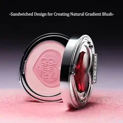 Joocyee JOOCYEE X Chupa Chups Spicy Sweetheart Blusher 4g Powder Blush Matte Highlighter Swelling and Brightening