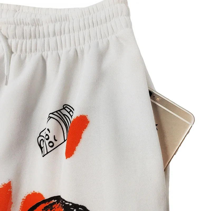 Damen Jogginghose für Zuhause und Outdoor, Komfortable Sweathose, Neue Mode Y2K, Lose Hose mit Kordelzug, Streetwear – Detail 2