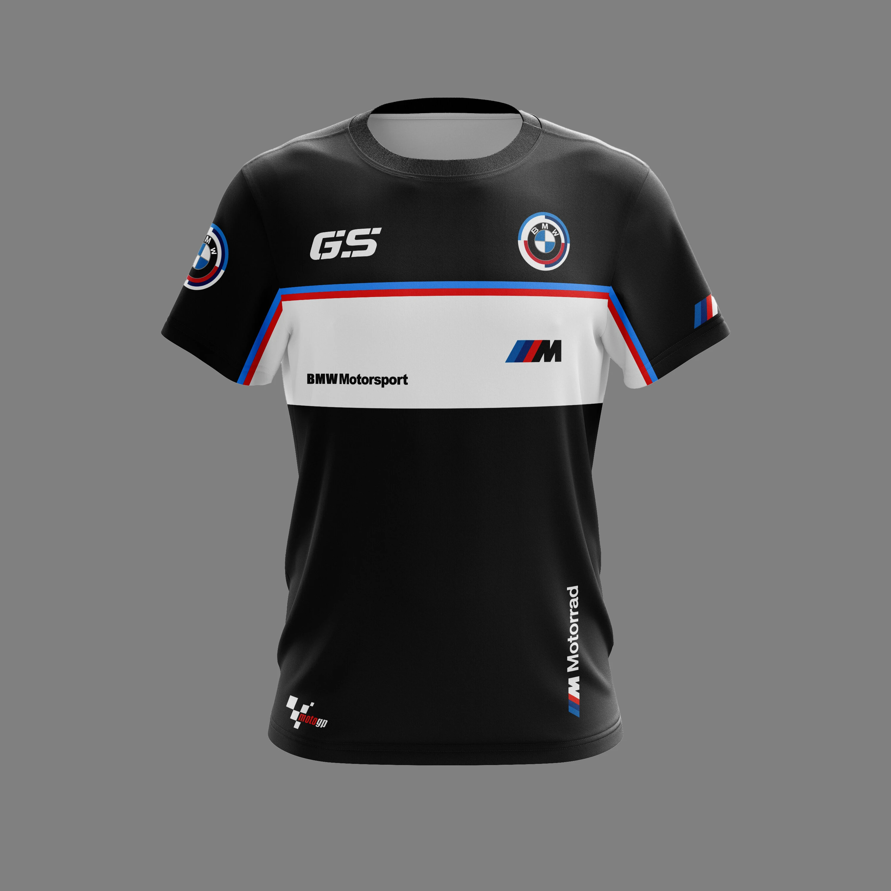 Summer Refreshing BMW Printed Fashionable Personality Temperament Fitness Loose Comfortable Breathable Quick Drying Men's Tees