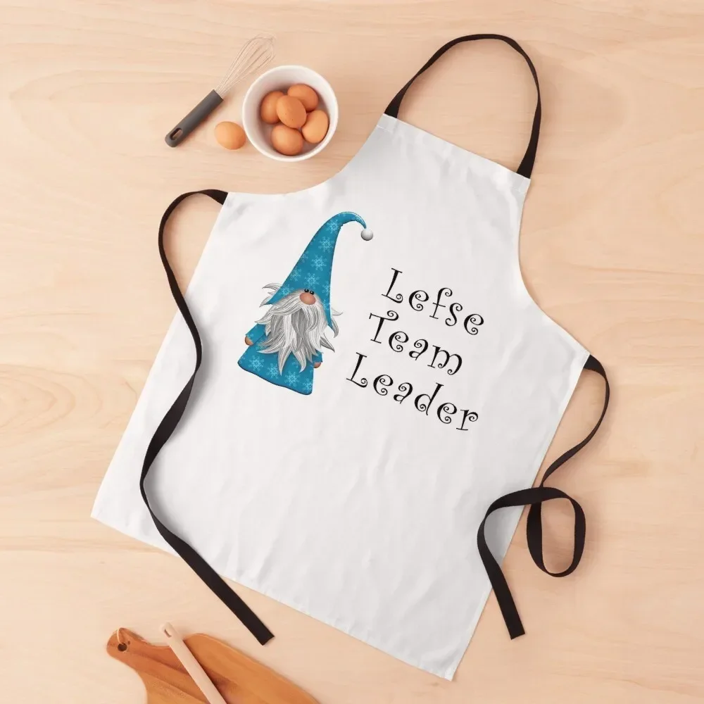 

Lefse Rolling Team - Team Leader Apron custom women's kitchen For Home Accessories manicurist Apron