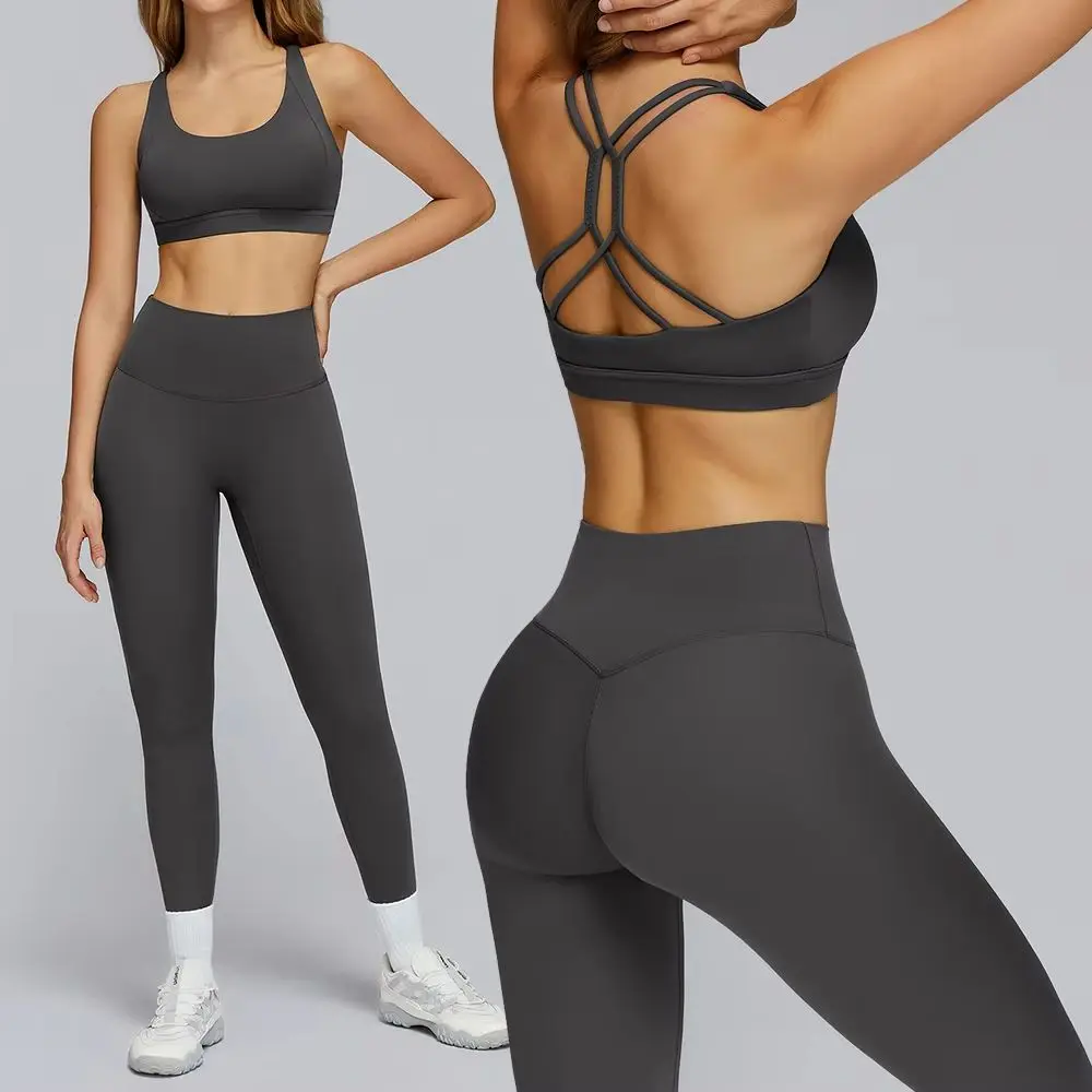 

Комплект для йоги, спортивные костюмы из 2 предметов, женская спортивная одежда, одежда для йоги, спортивная одежда, женские спортивные костюмы, леггинсы для тренировок в тренажерном зале, фитнес-бюстгальтер