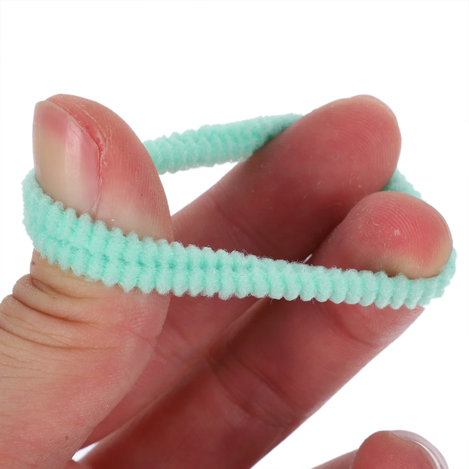 

80Pcs Premium Towel Loop Hair Ties for Infant Girls Gentle on Hair Small Ponytail Holders for Daily Wear Party Ceremony Use