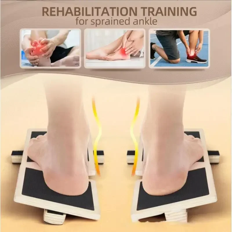 Single Leg Balance Board Ankle Foot Strengthener Anti Slip Wobble Board For Sprained Ankle Pilates Stability Exercises Posture