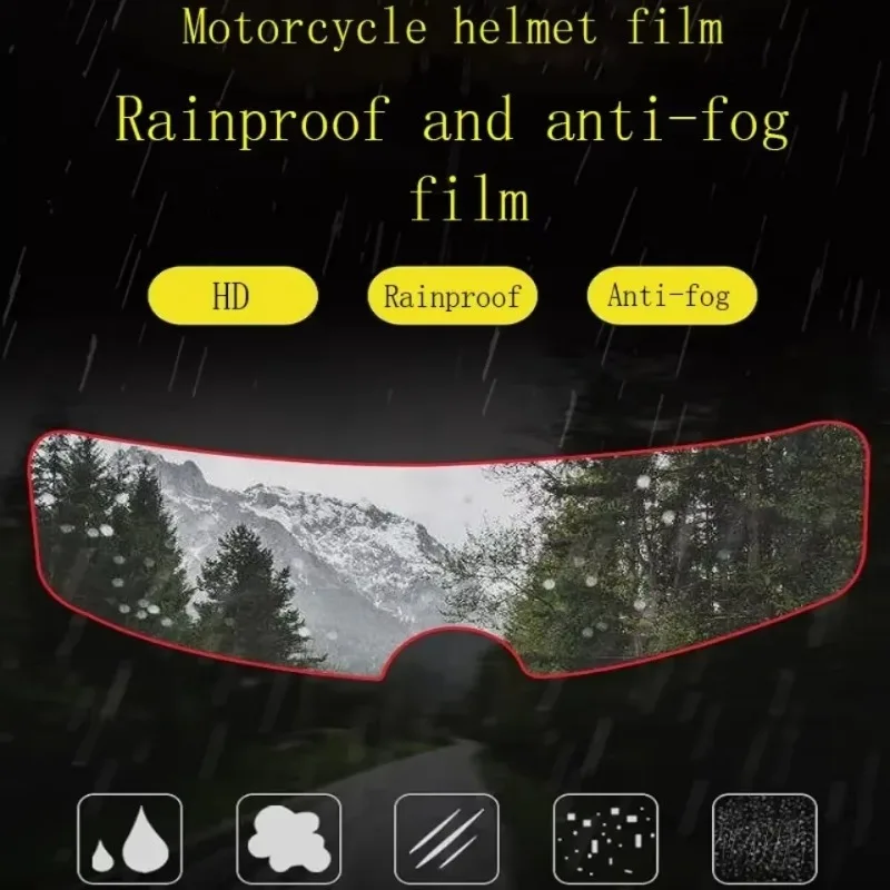 

Durable Anti Fog Rainproof Film for Motorcycle Helmet Clear Visor Sticker Patch Full Face Shield Cover Motocross Accessories
