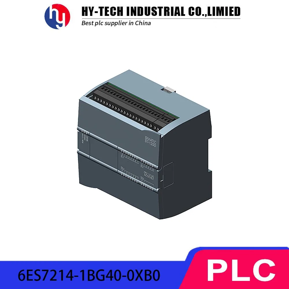 

Industrial PLC Controller Compact CPU AC/DC/Relay 6ES7214-1BG40-0XB0 24V DC 10 Relay Output 2AI 0-10V 150KB Memory Automation