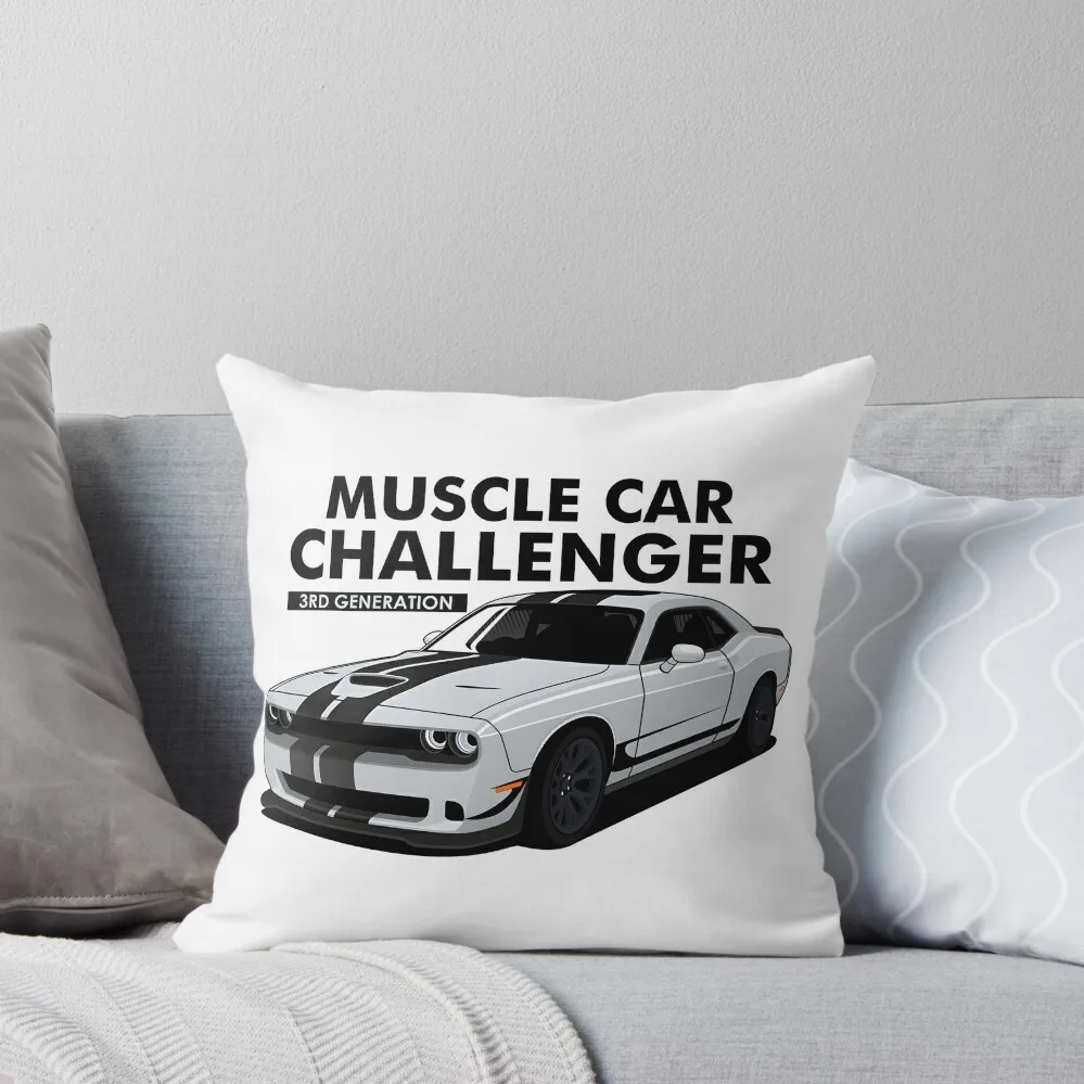 

Car<<<Dodge-Challenger>>>Tshirt Throw Pillow Plaid Sofa Pillowcase