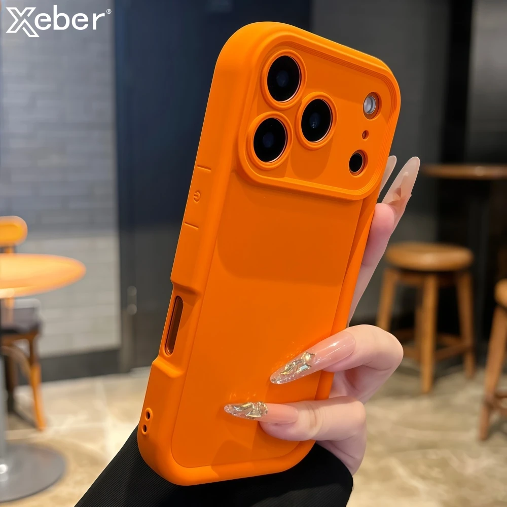 Camera Protection Candy Liquid Silicone Soft Case For iPhone 11 12 13 14 Plus 15 16 17 Pro Max XR XS X Thickened Bumper Cover