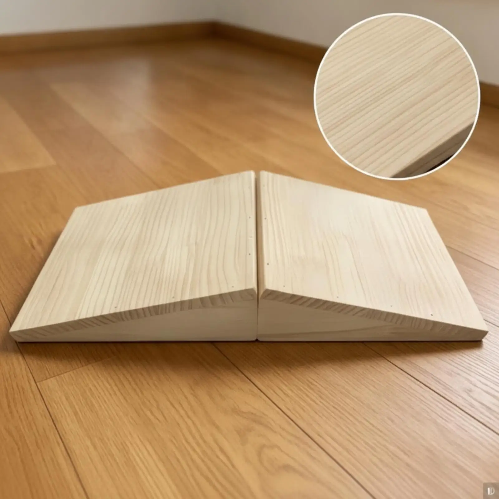 Wooden Slant Board for Stretching Foot Correction Board for Single Leg Balance Squat Training