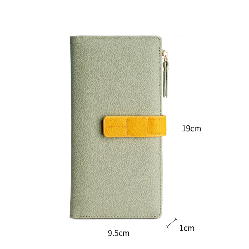 PU Leather Women Wallets Fashion Long Female Hasp Card Holder Multifunctional Large Capacity Zipper Coin Purse Money Clip Bag