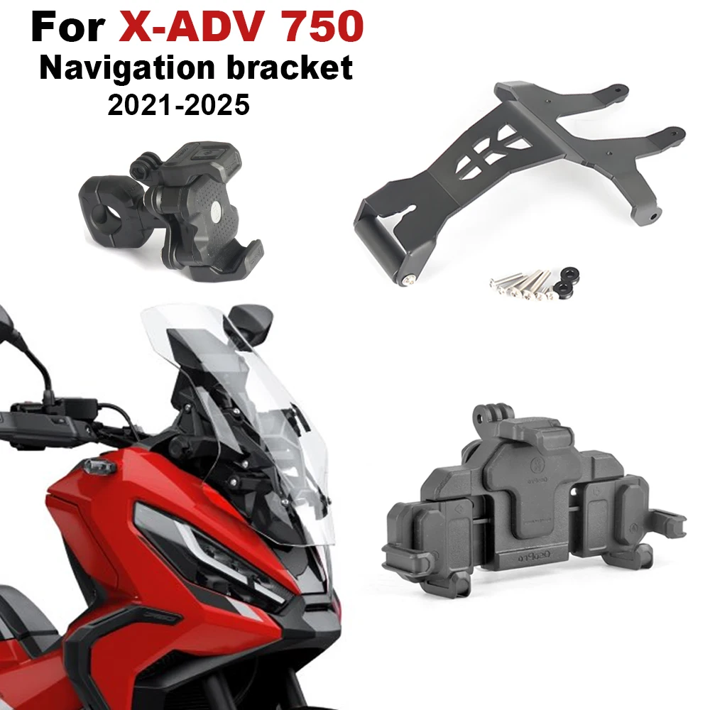 

﻿ For Honda XADV750 X-ADV 750 2021 2022 2023 2024 2025 Motorcycle GPS Navigation Plate Bracket Phone Stand Holder