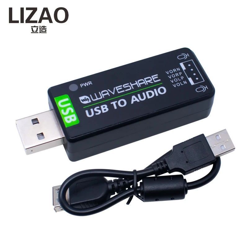 USB To Audio Module Drive Free Plug and Play Sound Card Adapter Support Playback Recording Stereo Codec