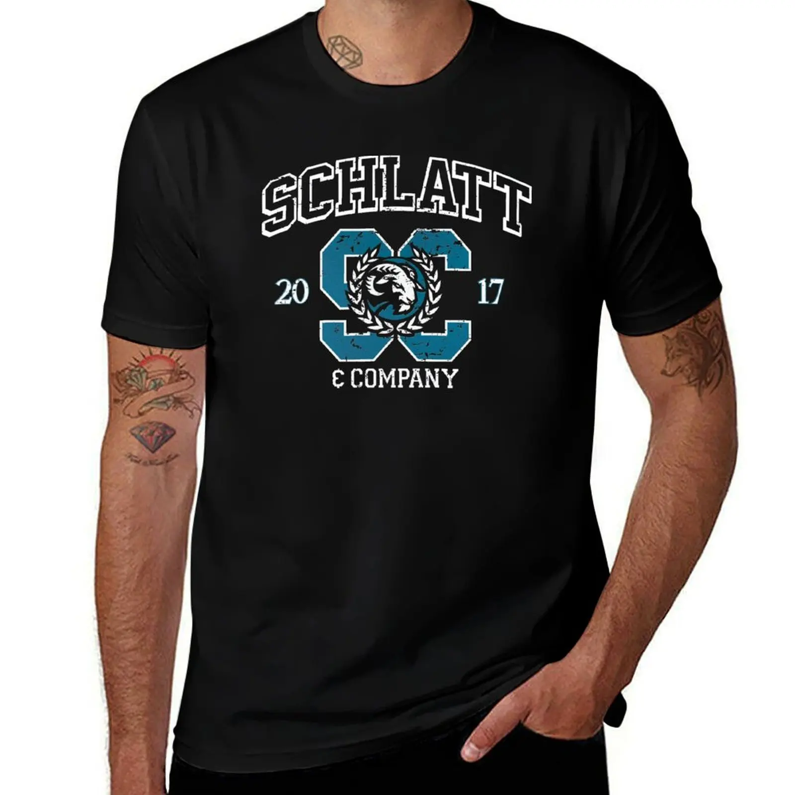 Schlatt & Co. Collegiate T-Shirt Quick Dry Training Short Sleeve Tee T-Shirt