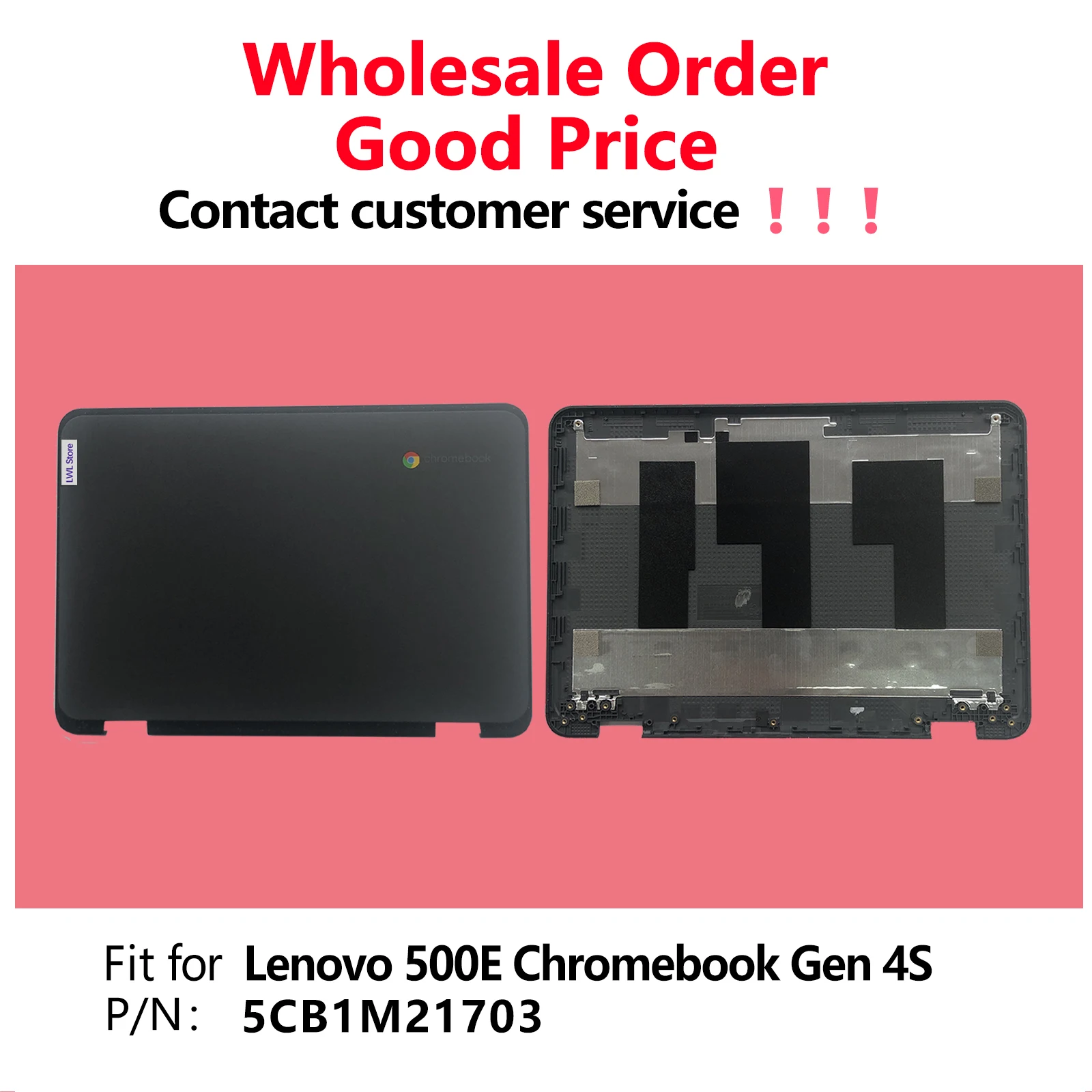 

Сменная задняя крышка ЖК-дисплея, задняя верхняя крышка для ноутбука Lenovo 500e Chromebook Gen 4s серии с антенной 5CB1M21703
