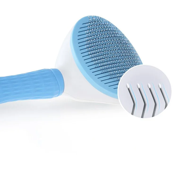 Brosse pour chien et chat, peigne autonettoyant, soins pour chat, peigne en acier inoxydable, outils de toilettage pour chat, peigne démêlant pour animaux de compagnie, accessoires pour chiens