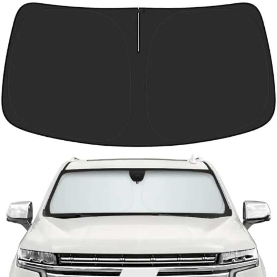 

Car Windshield Sun Shade 2021-2025 2026 Tahoe Accessories OEM Design Reflective Foldable Heat Insulation Sunshade Ultimate Prot