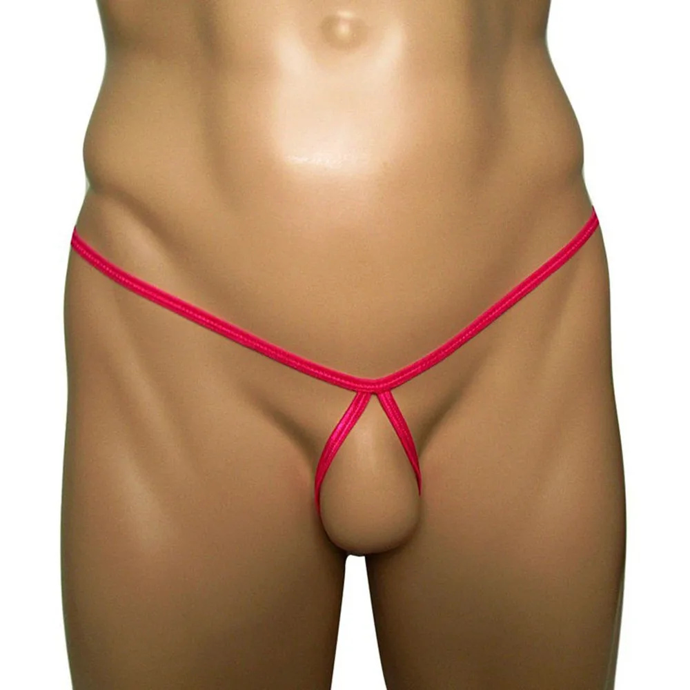 

Men's Solid Color Thong Briefs with Breathable Spandex Material Designed to Be Comfortable and Portable for Everyday Wear
