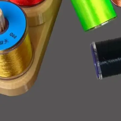 High Carbon Steel Fly Tying Thread Rack 24 Hole Organizer DIY Tool Storage 253mm Length Compact Design Fishing Gear Set