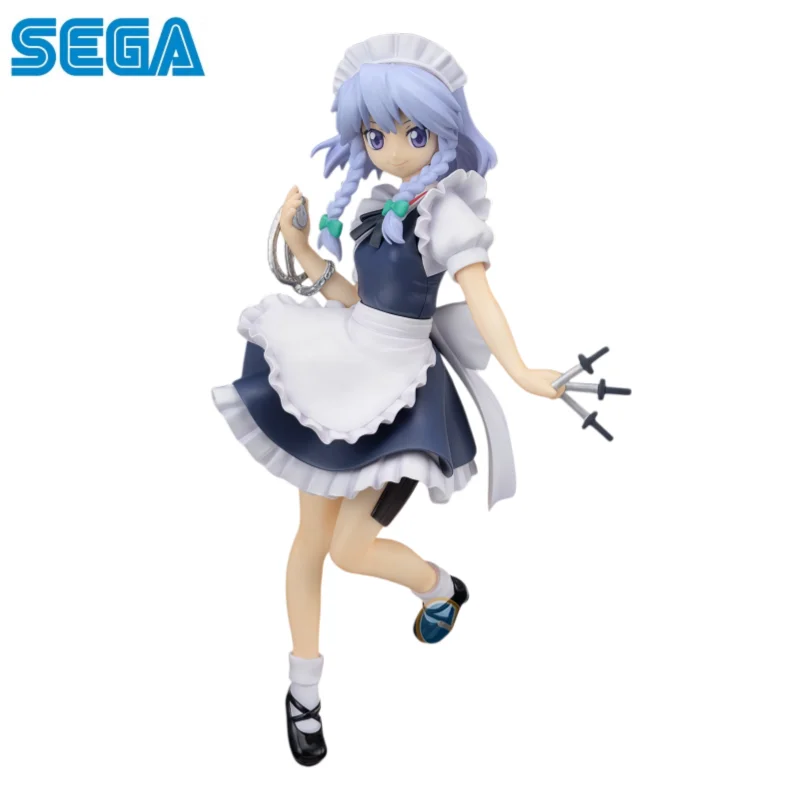

In Stock Sega Original Sega Touhou Project Izayoi Sakuya Action Figure Model Doll Brand New Boxed Anime Characters Toys Model