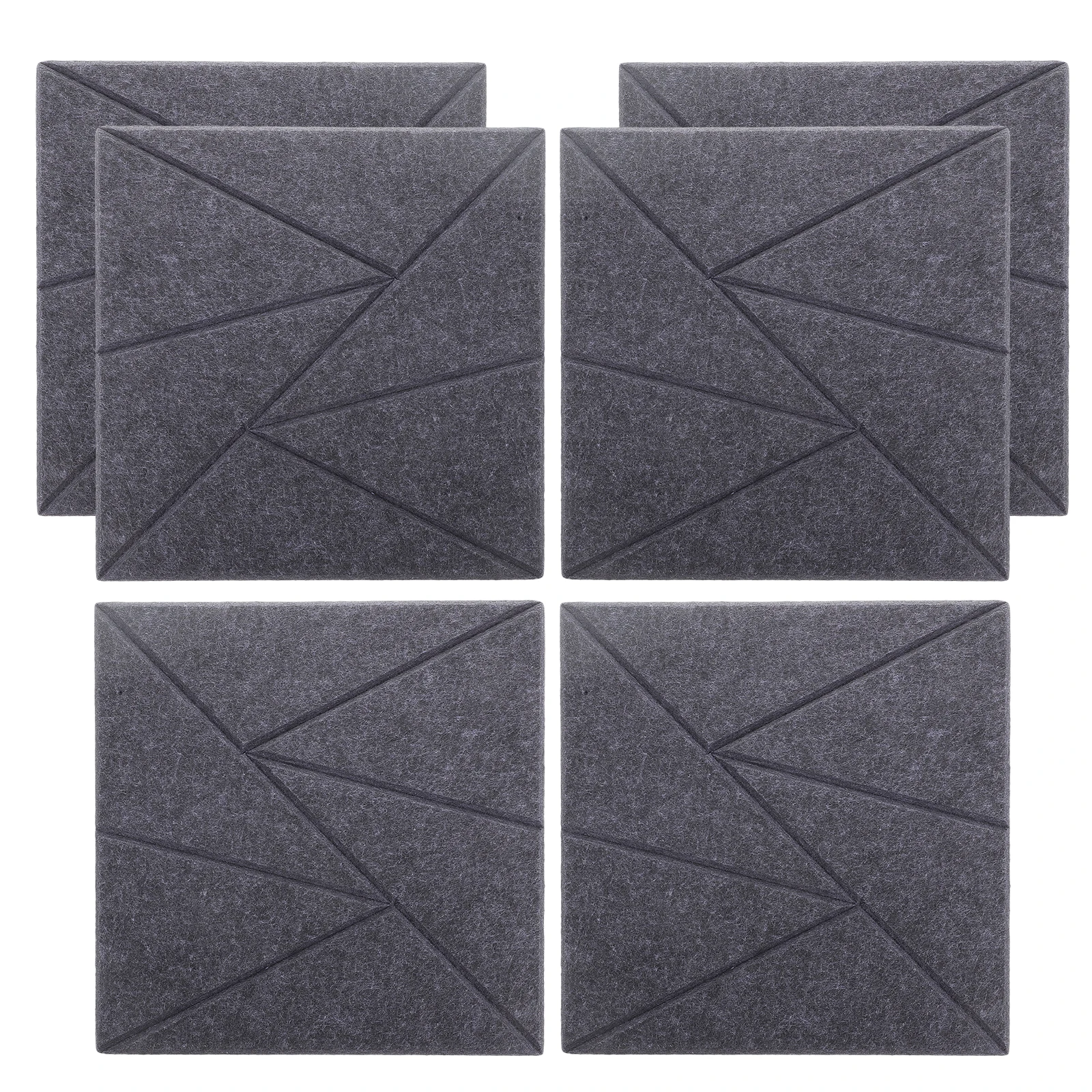 

6pcs Square Foam Panels Acoustic Ceiling Tiles Soundproofing Boards Noise Reduction Wall Stickers Self-Adhesive Wall Sound