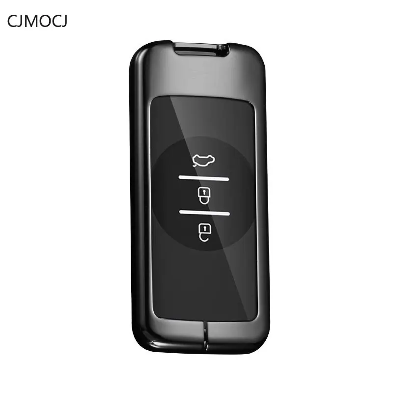 

Premium Zinc Alloy Key Cover Case for Chery Tiggo 5x/3x/Lingyun/Exeed TX (2021 Models) - Protective Key Fob Shell Keychain