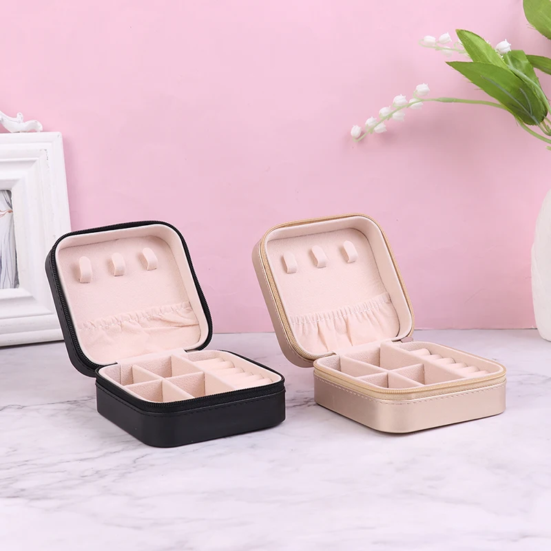 Candy Color Jewelry Organizer Display Storage Box Travel Earrings Necklace Ring Holder Jewelry Case Boxes