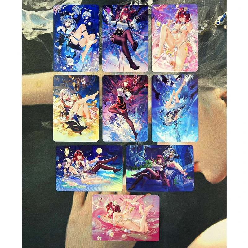 Anime Goddess Story Diy Homemade Cards Kafka Yae Miko Raiden Shogun Collectible Cards Christmas Birthday Gift Children's Toys