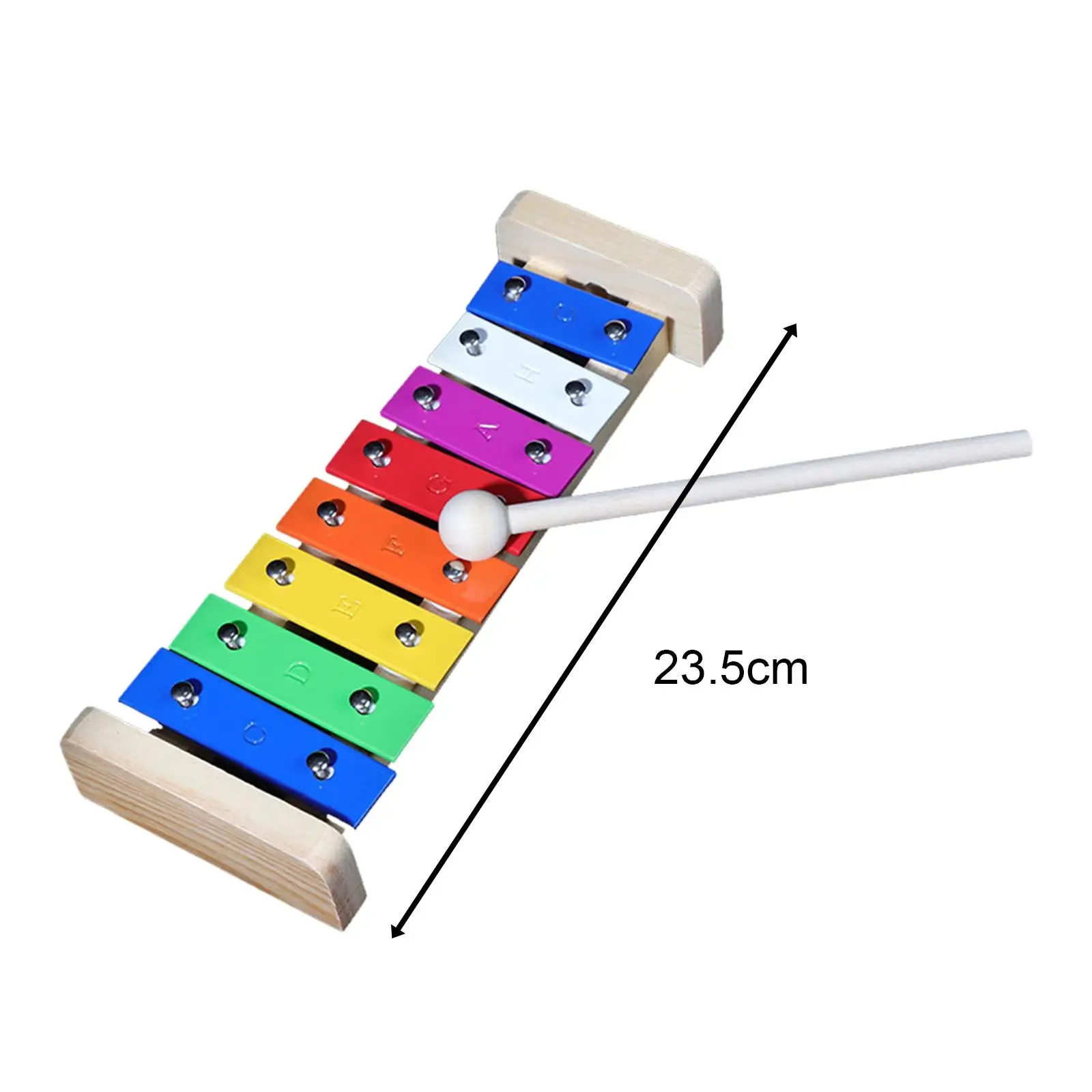 8 Note Xylophone Hand Percussion Enlightenment with Mallets Musical Toy for