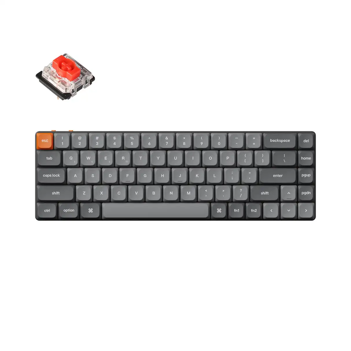 Keychron K7 Max QMK/VIA Wireless Custom Mechanical Keyboard Hot-Swappable Low Profile Gateron Switch Double-Shot PBT Keycap