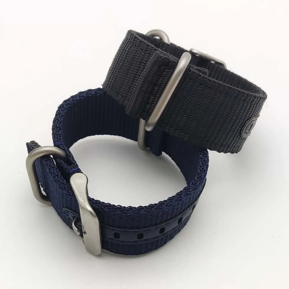 Bracciale universale per uomo e donna con cinturino morbido intrecciato in tela di nylon da 22 mm
