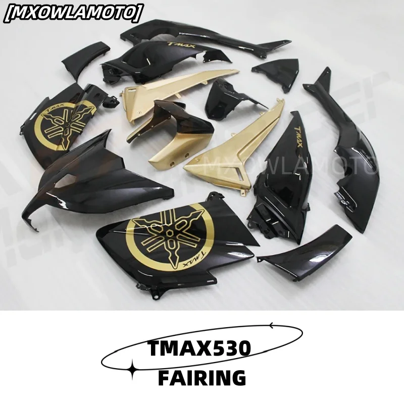 

NEW Complete Fairings For TMAX 530 12-19 T-MAX 530 2014 2018 Bodywork Injection ABS Plastic Motorcycle gold Black Carenes