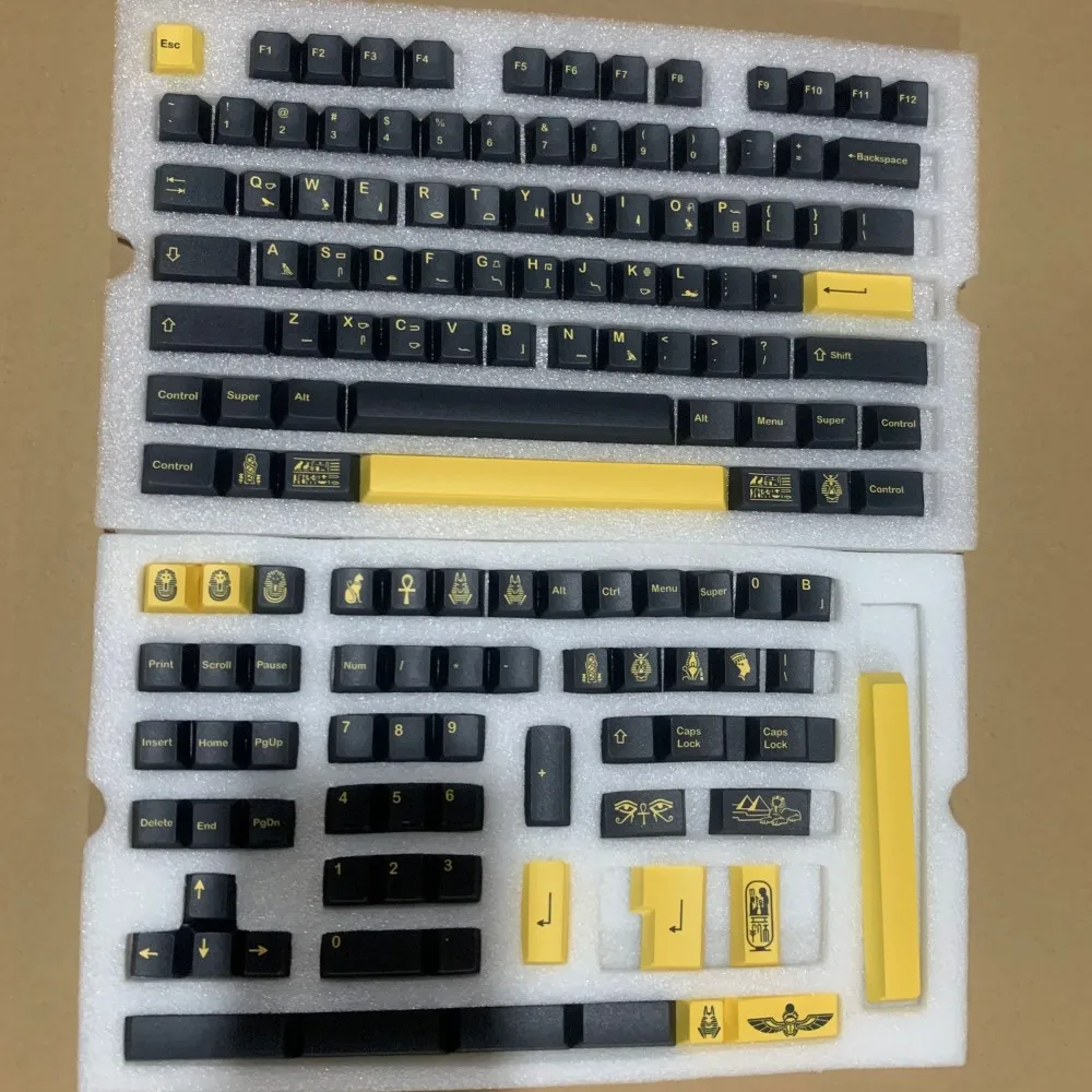 Imagem -02 - Gmk Faraó Keycap Cereja Perfil Pbt 128 Chaves Dye-subbed 1.75u Shift 2u para Teclado Mecânico