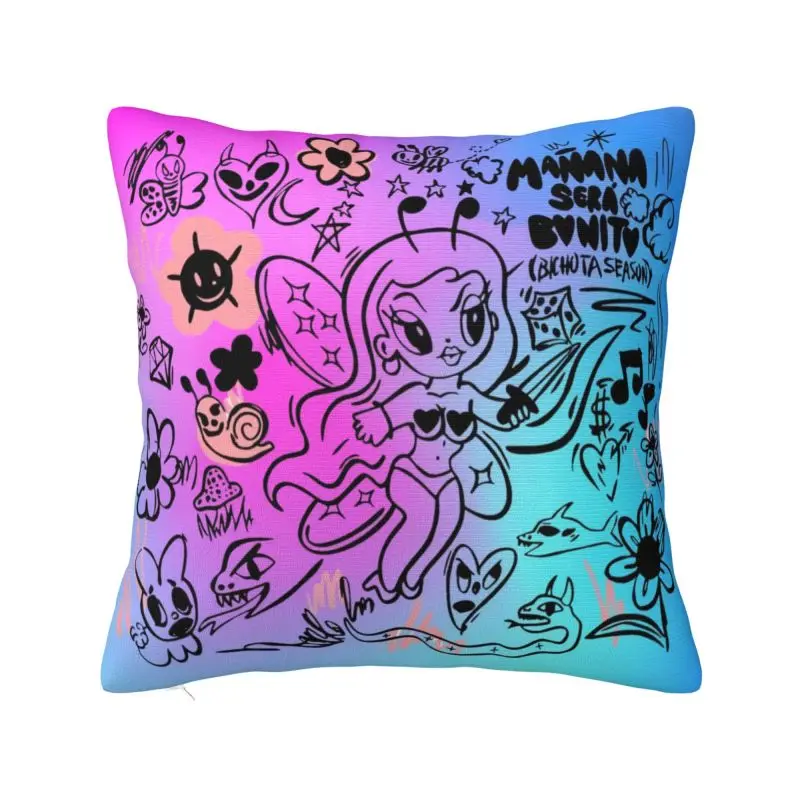 Karol G Manana Sera Bonito Throw Pillow Case Living Room Decoration Luxury Cushions Cover For Sofa Square Polyester Pillowcase