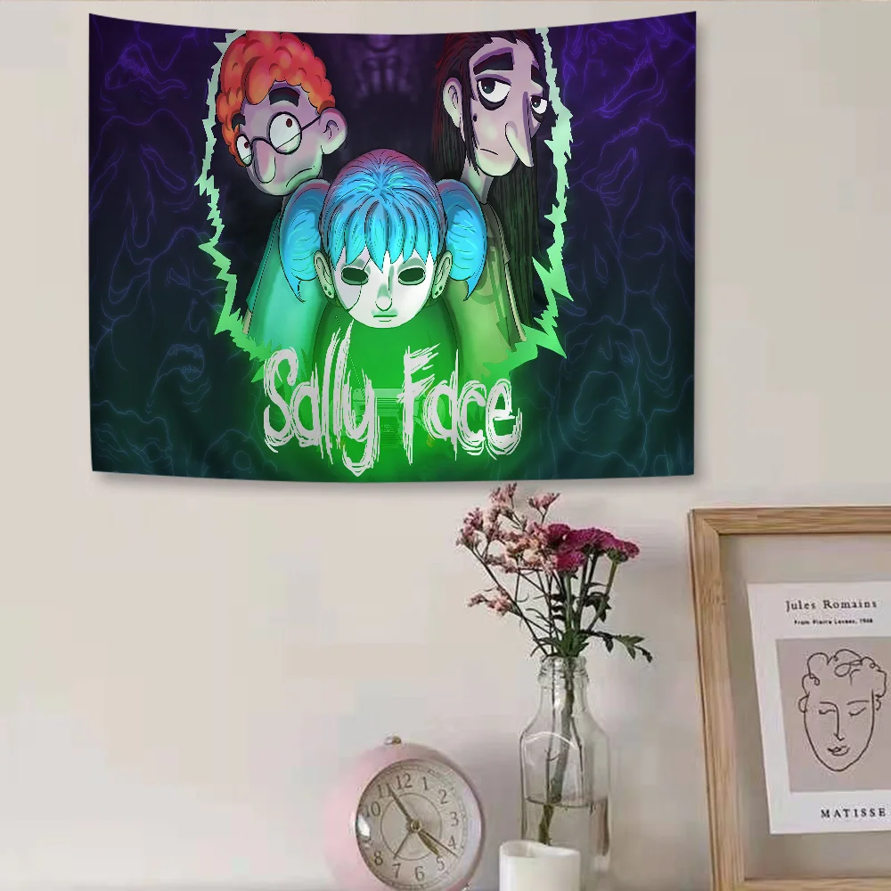 

S-Sally F-Face DIY Wall Tapestry Hanging Tarot Hippie Wall Rugs Dorm Home Decor