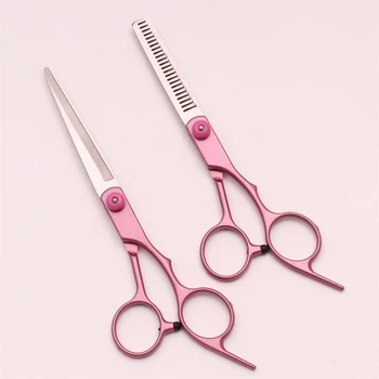 Hair Cutting Scissors 6" Japan Stainless Steel Hairdressing Scissors Thinning Shears Hair Scissors Set Styling Tool C1000