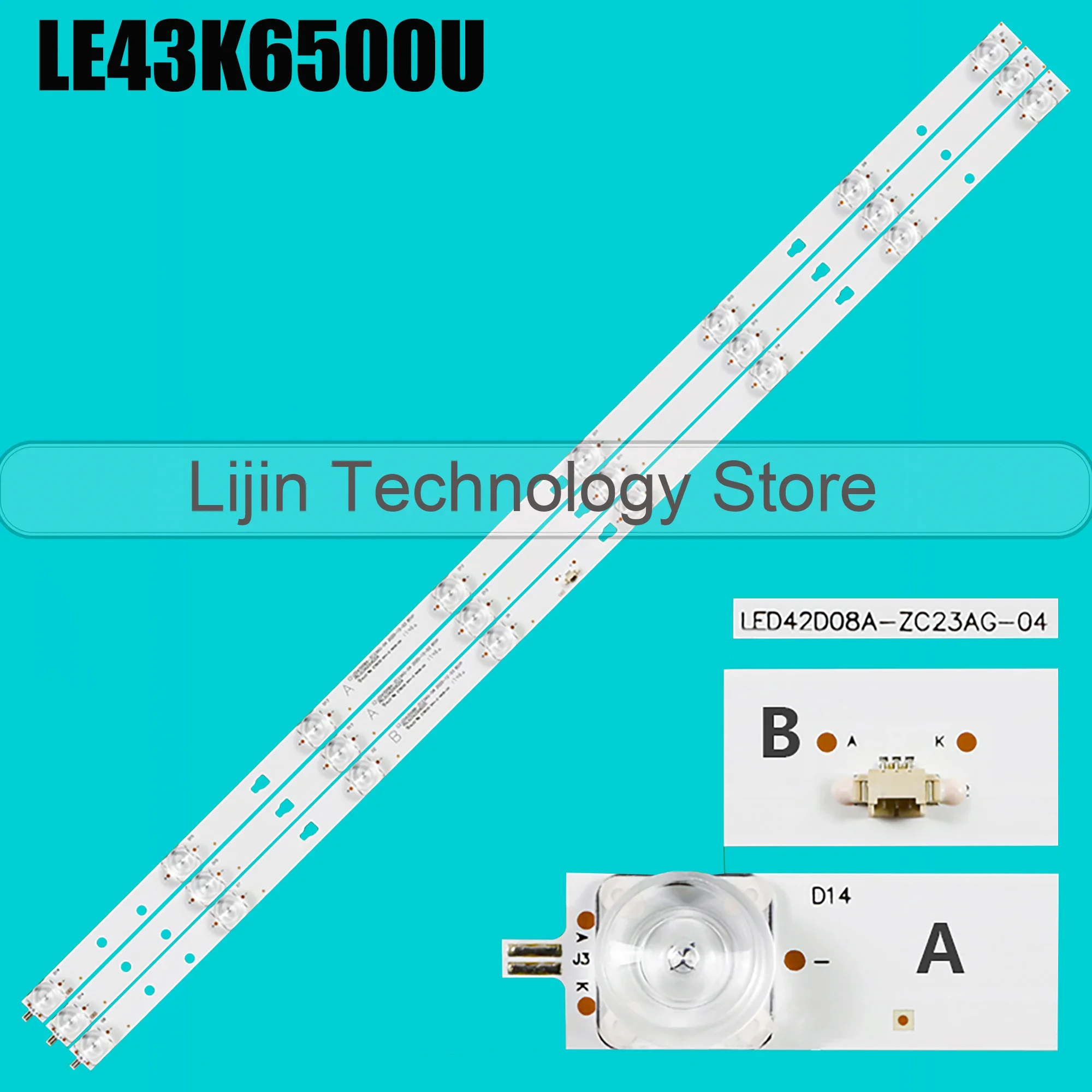 1/5/10 kits LED BackLight Strip For LT-43MAW595 43DF49-T2 43U700GR 43U750NB 43U710KB LED42D08A-ZC56AG-03 PN:30342008204