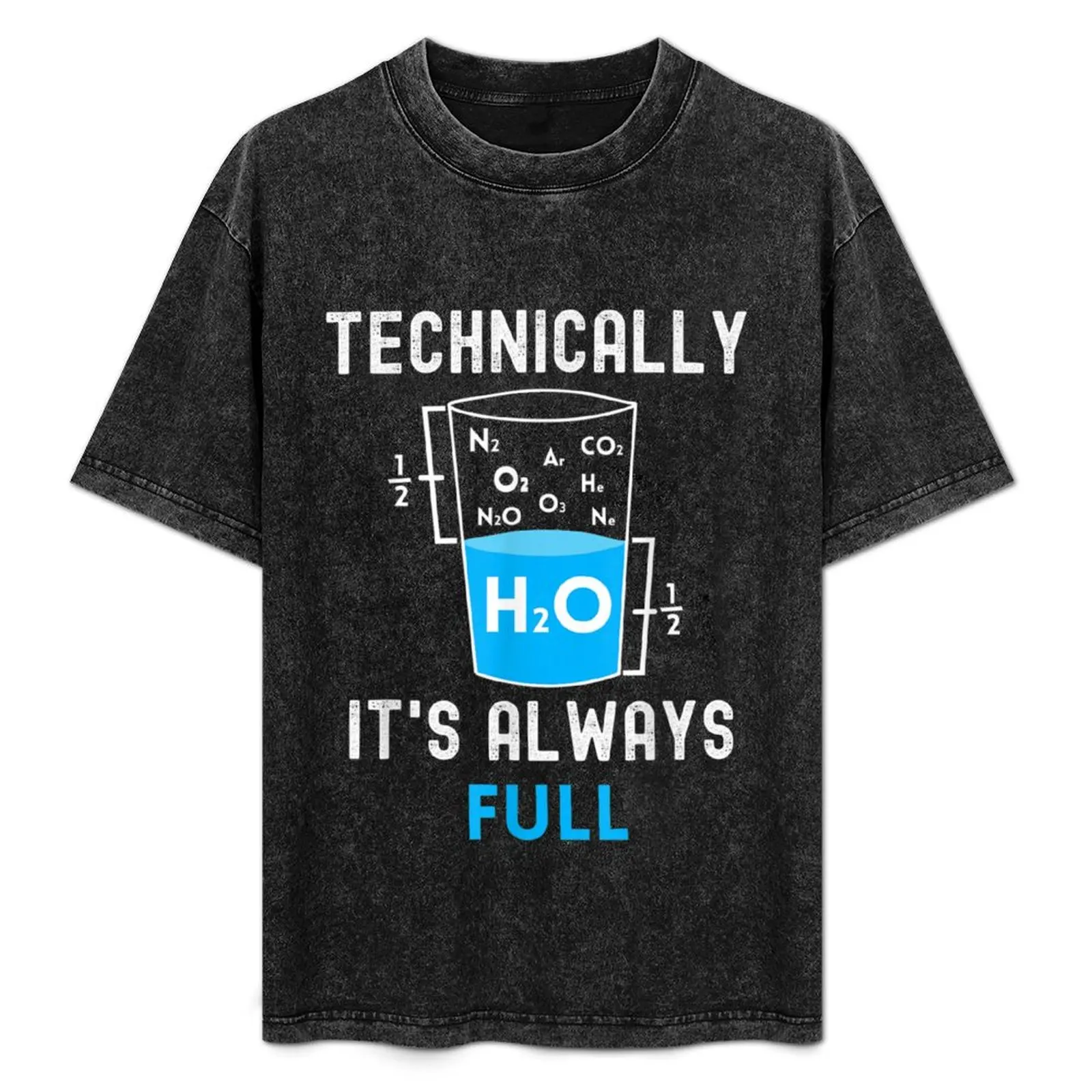 

Science is Optimistic T-Shirt Minimalist Plain Crew Neck T-Shirt