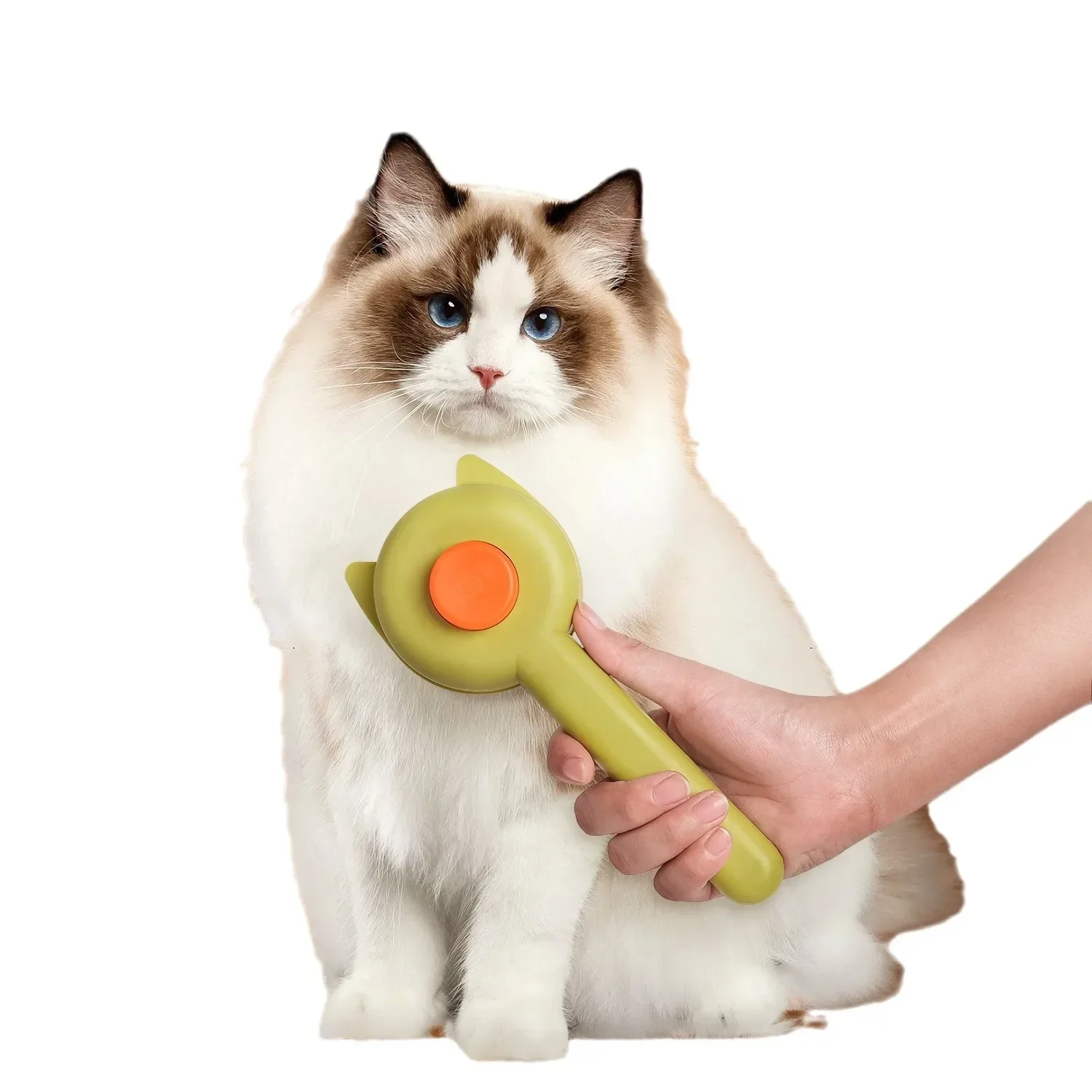 Cat Ear Comb New Pet Dog Combing Kamm for Floating Hair, Gentle Massaging Peigne, No Damage To The Fur, One-click Cleaning