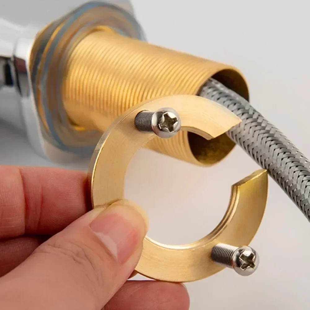 Rubinetto da cucina in ottone Tappo dado anti-allentamento Anello elastico di fissaggio Set di accessori per rondella Kit di montaggio per rubinetto per lavabo