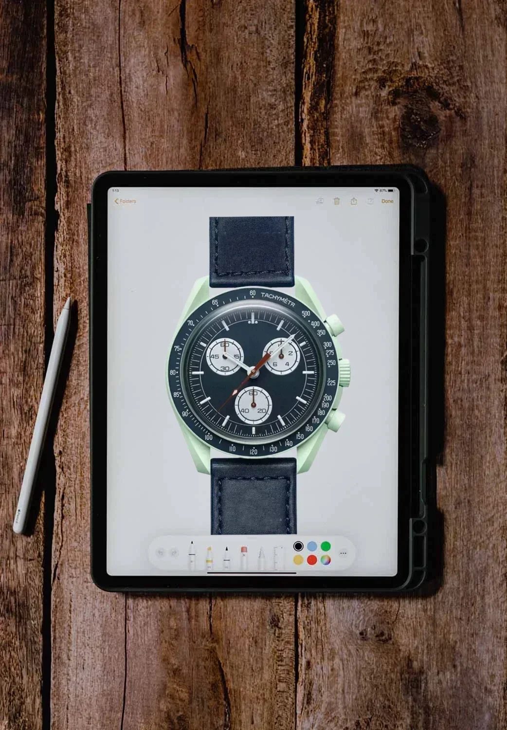 

2025 New Men's Luxury Watch Plastic Case Chronograph Moon Watch Explore The Planet Quartz Color Men's Clock