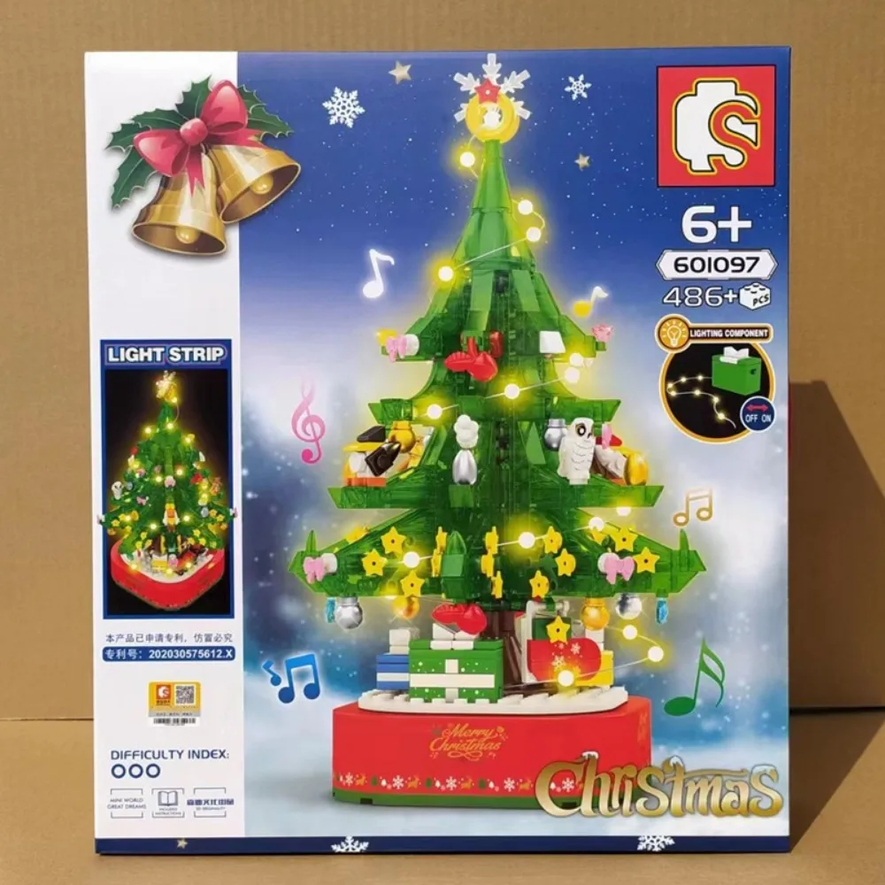 Puzzle Montage Bausteine Exquisite Weihnachten Schneemann Haus Kristall Ball Lustige Weihnachtsbaum DIY Kinder Weihnachtsgeschenk