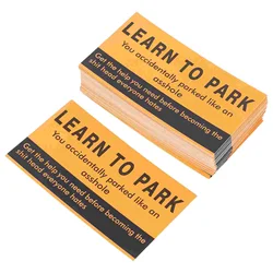 200 Sheets Paper Bad Parking Card Bad Parking Card For Warning Card Label Learn To Park Card