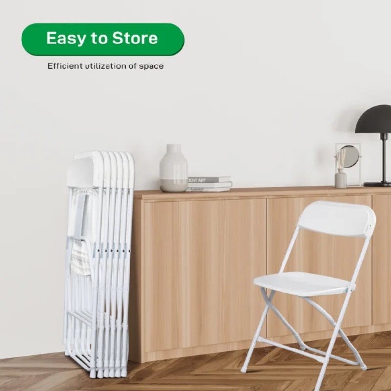 

Folding Chair, Portable Commercial Chair for Home Office Wedding Party Indoor Outdoor Events, Beach Chairs