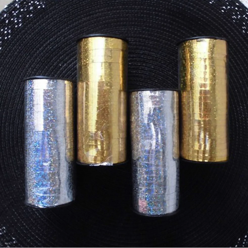 

100 Yard Balloon Roll Metallic Curling For Balloon Ribbon Roll Party Decoration Gift Wrapping Silver Laser Ribbon