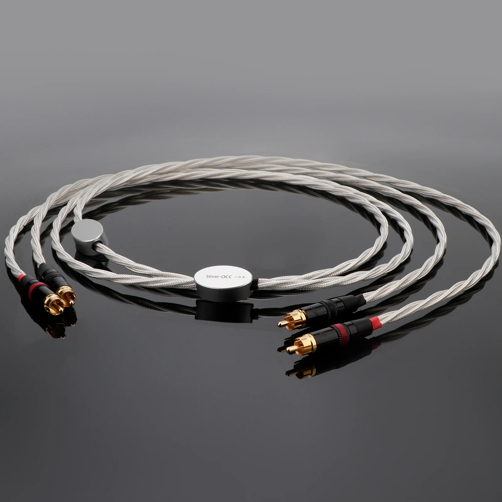 Preffair 6N OCC كريستال النحاس 3 رقائق النسيج النحاس كابل RCA لوحة الذهب HiFi خط إشارة الصوت لمكبر للصوت مشغل أقراص مضغوطة