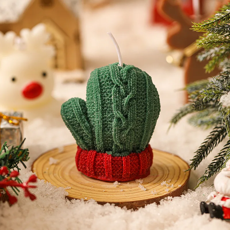 Christmas Fragrance Wool Mini Gloves Candles Christmas Gifts Small Gifts Creative Ornaments Aromatherapy Candles Home Decor